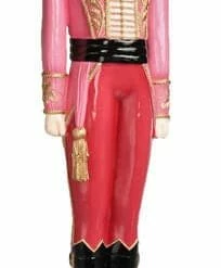 The Christmas Palace Nutcrackers 4 FT PINK & GOLD NUTCRACKER ON A DRUM