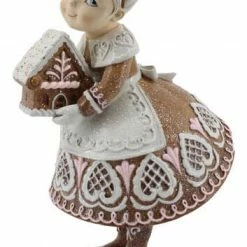 The Christmas Palace DECEMBER DIAMONDS 17" GINGERBREAD MRS. CLAUS WITH DESSERT