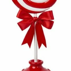 The Christmas Palace 17" PEPPERMINT LOLLIPOP TABLETOP Table Tops