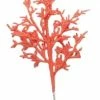 The Christmas Palace DECEMBER DIAMONDS 6" CORAL PINK PICK SET OF 6 Stems & Picks