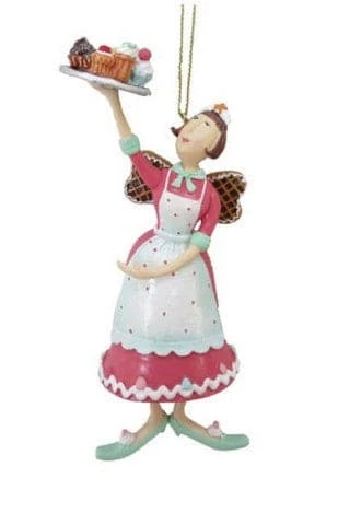 Promo π The π Christmas Palace DECEMBER DIAMONDS 6" BAKING ANGEL WITH SWEETS ORNAMENT π 1 The Christmas Palace DECEMBER DIAMONDS 6" BAKING ANGEL WITH SWEETS ORNAMENT