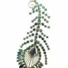 The Christmas Palace DECEMBER DIAMONDS 8" JEWELED PEACOCK FEATHER ORNAMENT Christmas Ornaments