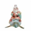 The Christmas Palace DECEMBER DIAMONDS 5" SANTA ON SEA TURTLE ORNAMENT Christmas Ornaments