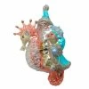 The Christmas Palace DECEMBER DIAMONDS 5" SANTA ON A SEA HORSE ORNAMENT