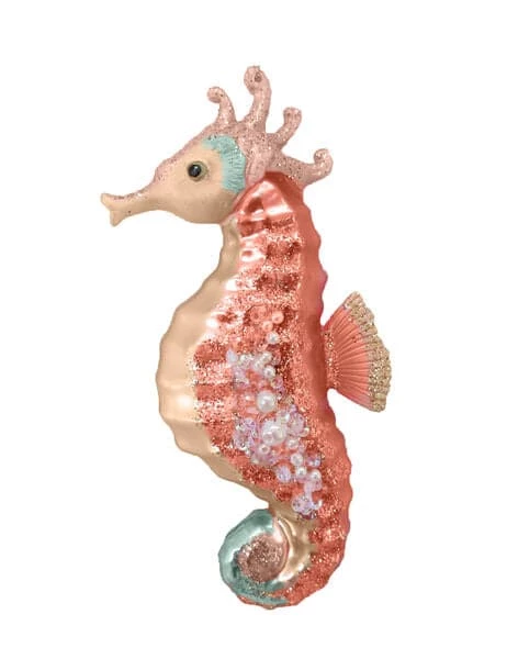 Hot Sale π₯° The π Christmas Palace π Christmas Ornaments DECEMBER DIAMONDS 6" CORAL SEAHORSE ORNAMENT π₯° 1 The Christmas Palace Christmas Ornaments DECEMBER DIAMONDS 6" CORAL SEAHORSE ORNAMENT