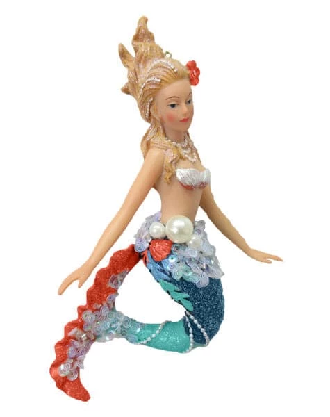 Best Sale βοΈ The π Christmas Palace π Christmas Ornaments DECEMBER DIAMONDS 7" MERMAID WITH FLOWER IN HER HAIR ORNAMENT π₯° 1 The Christmas Palace Christmas Ornaments DECEMBER DIAMONDS 7" MERMAID WITH FLOWER IN HER HAIR ORNAMENT