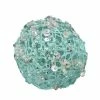 The Christmas Palace DECEMBER DIAMONDS TEAL MESH BALL ORNAMENT