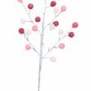 The Christmas Palace Stems & Picks DECEMBER DIAMONDS PINK GUM DROP PICK SET OF 6