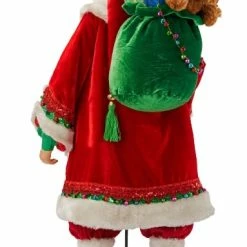 The Christmas Palace 36" TOY LAND SANTA WITH GIFT BAG Katherine's Collection