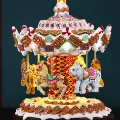 The Christmas Palace 11" CANDY LAND CAROUSEL