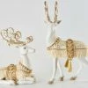 The Christmas Palace 15.75" COMFORT AND JOY WINTER DEER ASSORTED SET OF 2