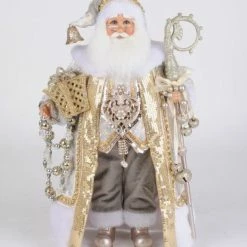 The Christmas Palace KAREN DIDION ORIGINALS IVORY & GOLD SANTA Santas