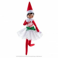 The Christmas Palace Elves ELF ON THE SHELF CANDY CANE CLASSIC DRESS