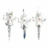 The Christmas Palace Christmas Ornaments 8" ACRYLIC SNOWMAN ICICLE ORNAMENT ASSORTED SET OF 3