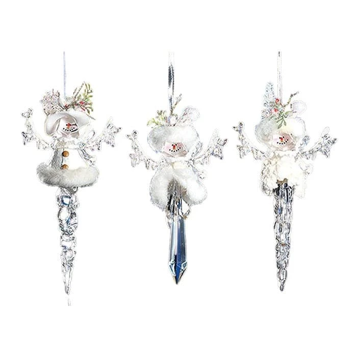 Budget π The π Christmas Palace π Christmas Ornaments 8" ACRYLIC SNOWMAN ICICLE ORNAMENT ASSORTED SET OF 3 π 1 The Christmas Palace Christmas Ornaments 8" ACRYLIC SNOWMAN ICICLE ORNAMENT ASSORTED SET OF 3