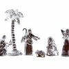 The Christmas Palace 5" ACRYLIC POCKET SIZE NATIVITY SET OF 8 Nativity & Stables