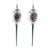 The Christmas Palace 9" ROUND ICICLE ORNAMENT ASSORTED SET OF 2 Christmas Ornaments