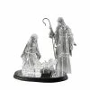 The Christmas Palace 16" ACRYLIC HOLY FAMILY SET OF 4 PIECES