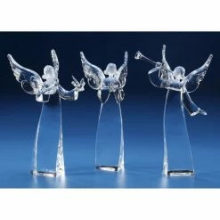 Cheapest π The π Christmas Palace 8" ACRYLIC ANGEL STATUETTES ASSORTED SET OF 3 π 9 The Christmas Palace 8