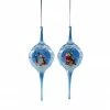 The Christmas Palace 8" SANTA & SNOWMAN EGG SHAPED ORNAMENT ASSORTED SET OF 2 Christmas Ornaments
