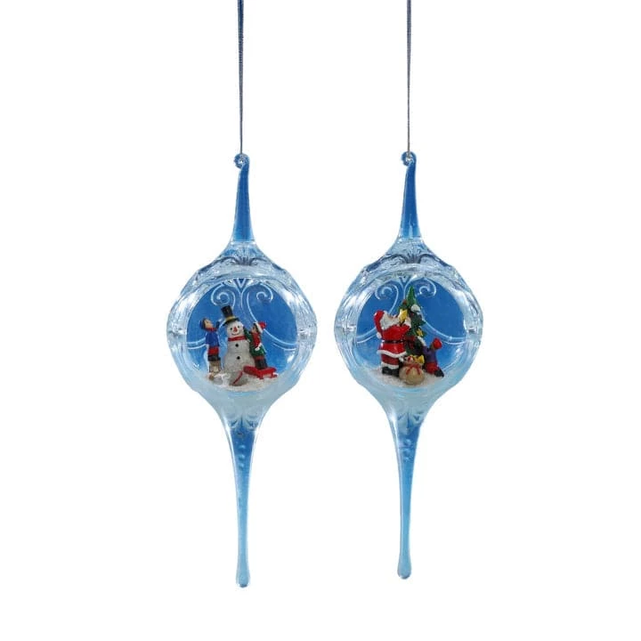 Wholesale π The π Christmas Palace 8" SANTA & SNOWMAN EGG SHAPED ORNAMENT ASSORTED SET OF 2 π Christmas Ornaments π― 1 The Christmas Palace 8" SANTA & SNOWMAN EGG SHAPED ORNAMENT ASSORTED SET OF 2 Christmas Ornaments