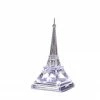 The Christmas Palace 8" ACRYLIC EIFFEL TOWER WITH SILVER BASE BATTERY OPERATED