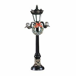 The Christmas Palace 11" LED BLACK STREET LAMP BATTERY OPERATED Table Tops