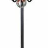 The Christmas Palace OVERSIZED DECOR 3.5 FT LED BLACK STREET LAMP BATTERY OPERATED
