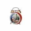 The Christmas Palace 9" SANTA'S MUSICAL ALARM CLOCK BATTERY OPERATED