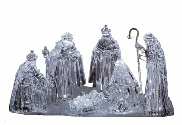 Discount π₯ The π Christmas Palace 10" ACRYLIC NATIVITY SET OF 6 PIECES Nativity & Stables β 1 The Christmas Palace 10" ACRYLIC NATIVITY SET OF 6 PIECES Nativity & Stables