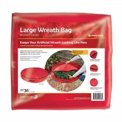 The Christmas Palace 36" PREMIUM RED WREATH BAG