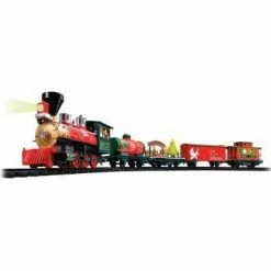 The Christmas Palace 33 PCS NORTH POLE EXPRESS TRAIN BATTERY OPERATED WITH WIRELESS REMOTE