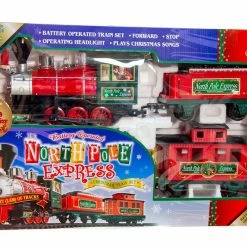 The Christmas Palace 22 PCS NORTHPOLE EXPRESS BATTERY OPERATED TRAIN