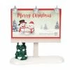 The Christmas Palace Department 56 VILLAGE ACCESSORY MERRY CHRISTMAS BILLBOARD
