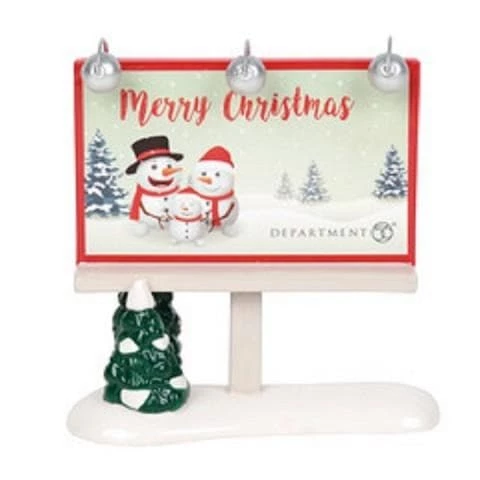New β The π Christmas Palace Department 56 VILLAGE ACCESSORY MERRY π Christmas BILLBOARD π 1 The Christmas Palace Department 56 VILLAGE ACCESSORY MERRY CHRISTMAS BILLBOARD