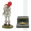 The Christmas Palace SNOW VILLAGE HALLOWEEN PENNYWISE AND HIS S.S GEORGIE SET OF 2