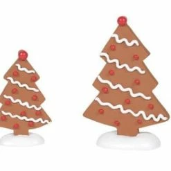 The Christmas Palace Department 56 VILLAGE GINGERBREAD TREES