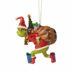 The Christmas Palace 5" THE GRINCH TIPTOEING ORNAMENT