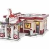 The Christmas Palace SNOW VILLAGE REINDEER GAS STATION Department 56