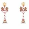 The Christmas Palace VILLAGE ACCESSORY GINGERBREAD STREET LIGHTS