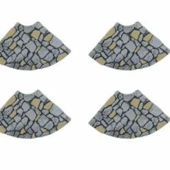 The Christmas Palace Department 56 VILLAGE ACCESSORY LIMESTONE ROAD, CURVED