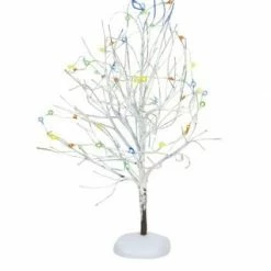The Christmas Palace VILLAGE ACCESSORY LIT 11" WHITE FROST TREE Department 56