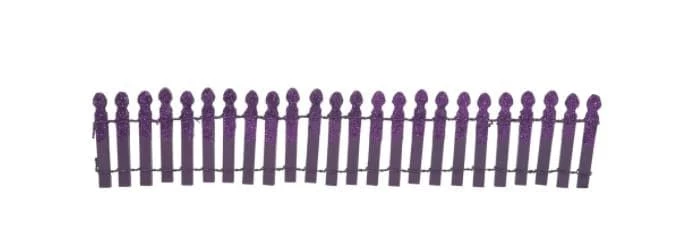 Wholesale π The π Christmas Palace π HALLOWEEN VILLAGE GHOULISH PURPLE GLITTER FENCE π 1 The Christmas Palace HALLOWEEN VILLAGE GHOULISH PURPLE GLITTER FENCE