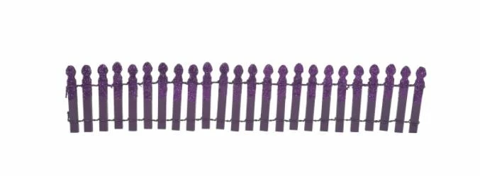 Wholesale π The π Christmas Palace π HALLOWEEN VILLAGE GHOULISH PURPLE GLITTER FENCE π 2 The Christmas Palace HALLOWEEN VILLAGE GHOULISH PURPLE GLITTER FENCE