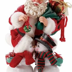 The Christmas Palace POSSIBLE DREAMS 10.5" SNOWY KISSES Santas