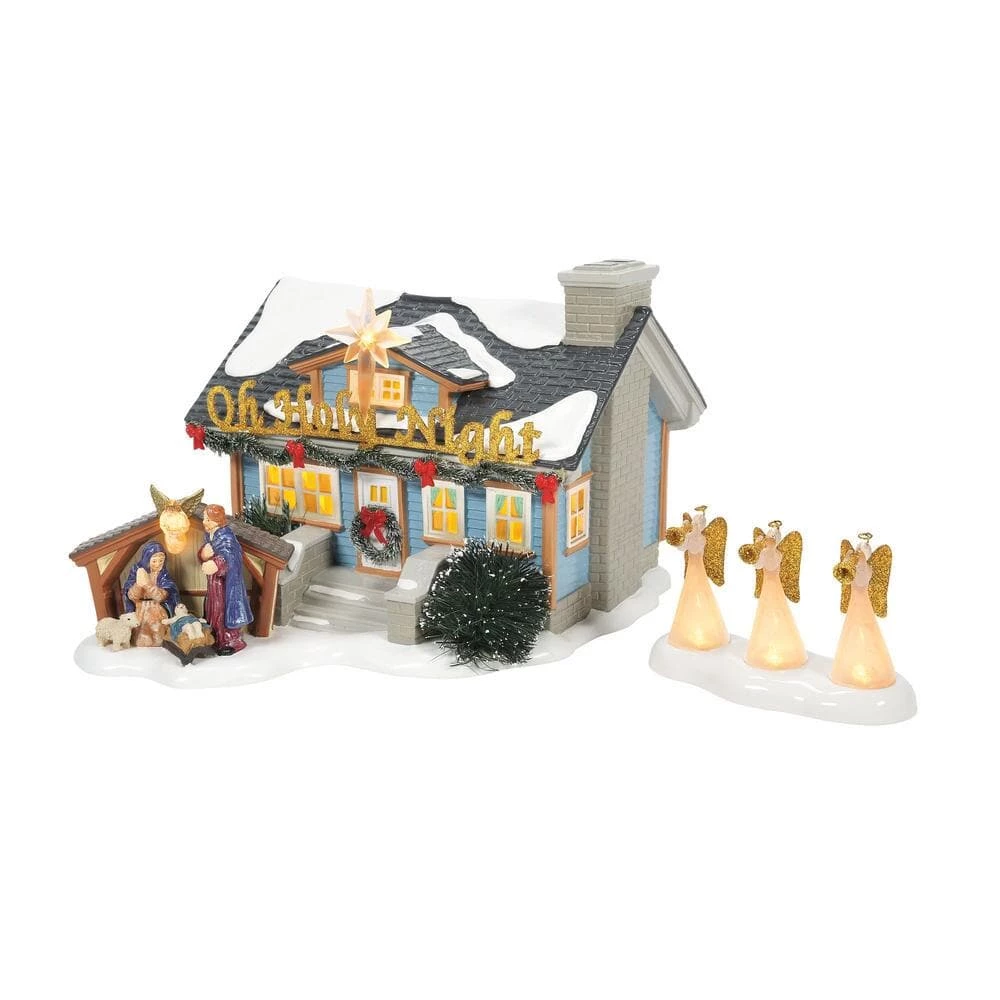 Cheap π₯° The π Christmas Palace SNOW VILLAGE OH HOLY NIGHT HOUSE π 1 The Christmas Palace SNOW VILLAGE OH HOLY NIGHT HOUSE