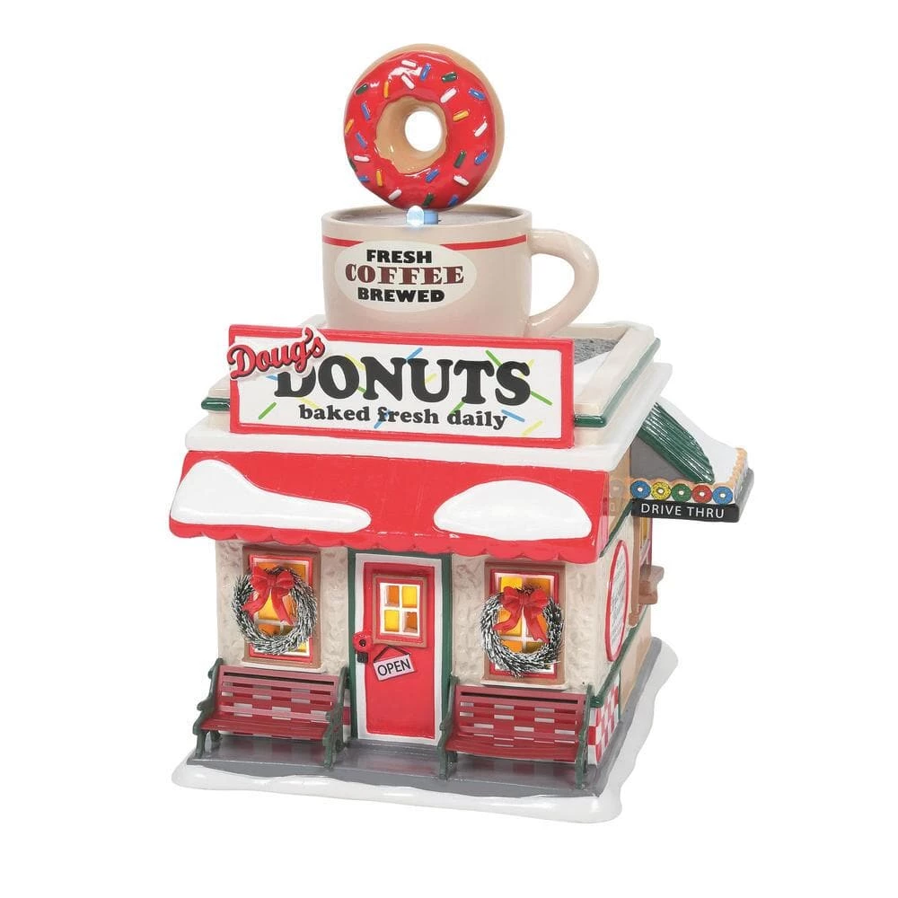 Coupon π The π Christmas Palace Department 56 SNOW VILLAGE DOUG'S DONUT SHOP π 1 The Christmas Palace Department 56 SNOW VILLAGE DOUG'S DONUT SHOP
