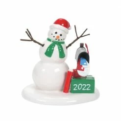 The Christmas Palace Department 56 VILLAGE ACCESSORY LUCKY THE SNOWMAN 2022