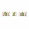 The Christmas Palace VILLAGE ACCESSORY GINGERBREAD CHRISTMAS FENCE SET OF 3