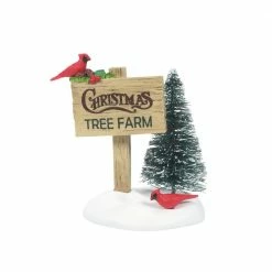 The Christmas Palace VILLAGE ACCESSORY CARDINAL CHRISTMAS SIGN Department 56